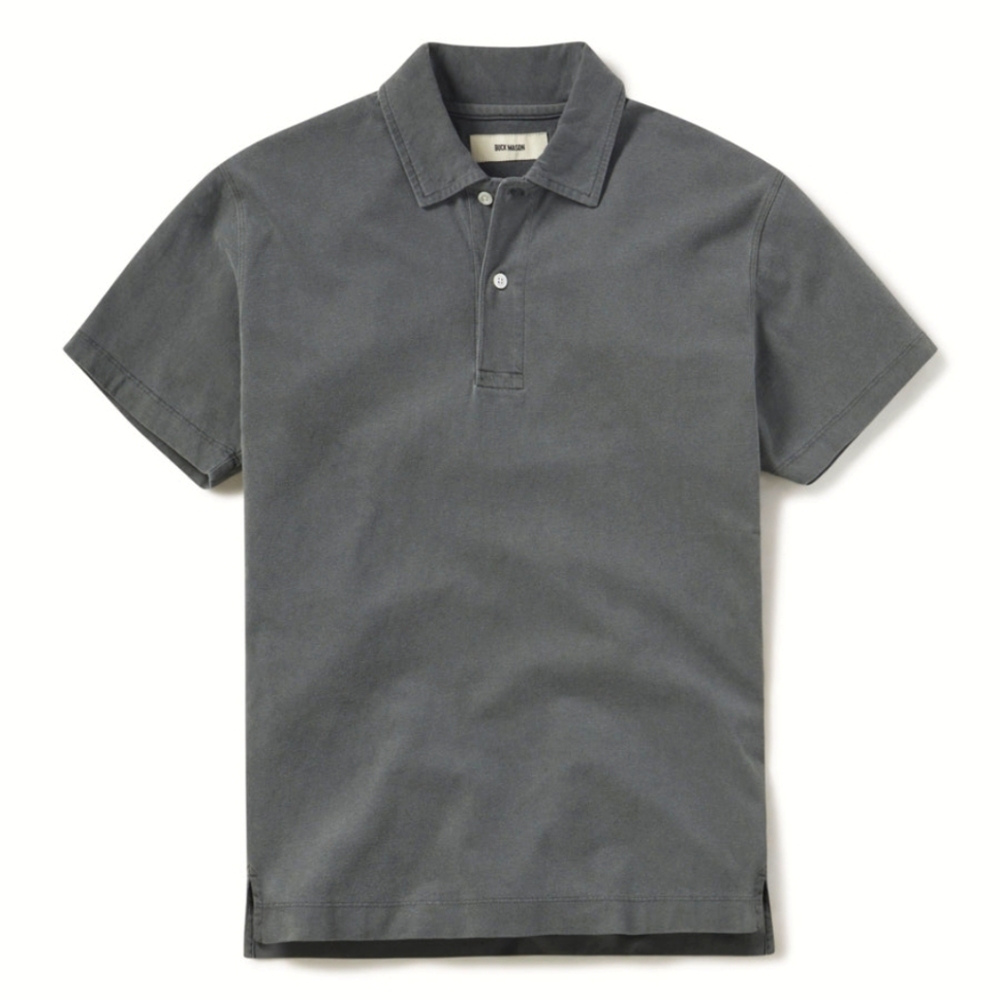 Buck Mason sueded cotton polo size M